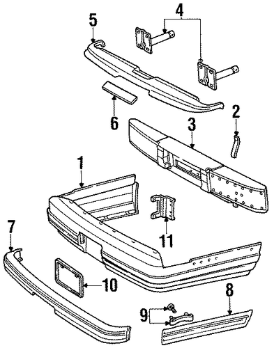 Town Car BUMPER & COMPONENTS - REAR