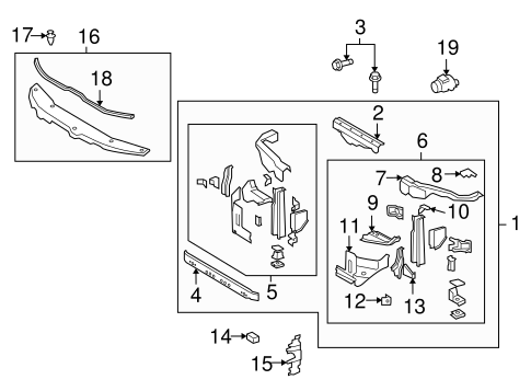 BODY/RADIATOR SUPPORT for 2011 Toyota Land Cruiser #1
