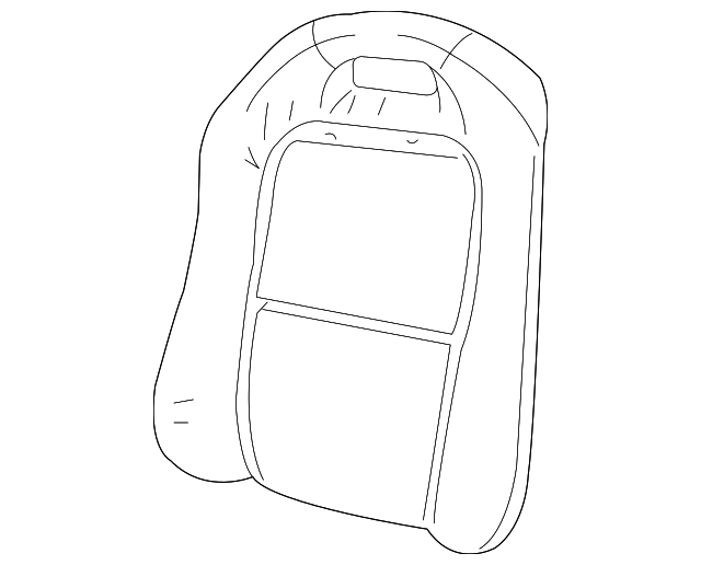 92147445 Деталь SEAT BACK COVER, RIGHT