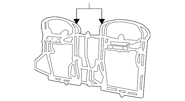 92146842 Деталь SEAT BACK FRAME, RIGHT