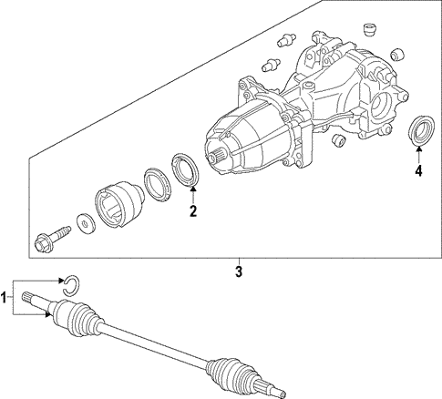 Universals & Rear Axle/Propeller Shaft for 2017 Ford Fusion #1