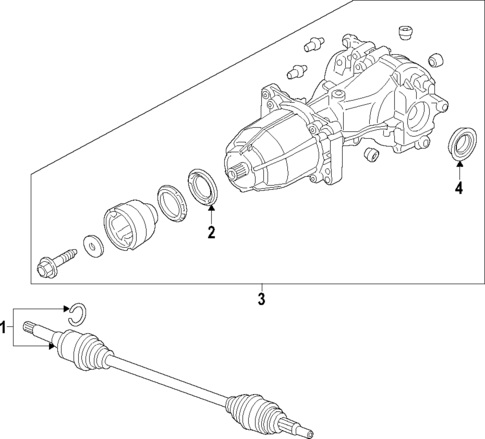 Rear Axle for 2016 Ford Fusion #0