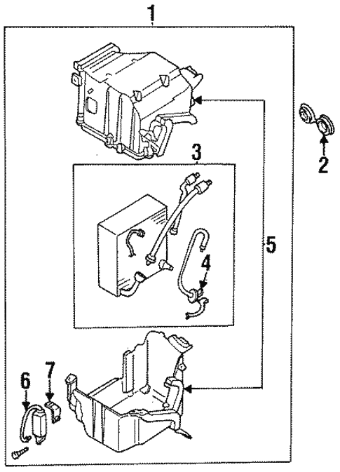 Evaporator Components for 1999 Nissan Sentra #0