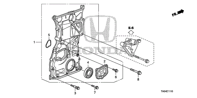 Engine/Chain Case (L4) for 2009 Honda ACCORD SEDAN #1