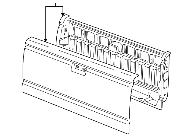 F37Z8340700A Деталь TAIL GATE