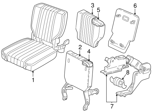 Sonoma REAR SEAT COMPONENTS