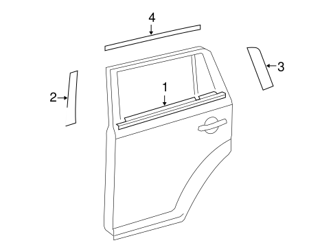 BODY/EXTERIOR TRIM - REAR DOOR for 2012 Scion xB #1