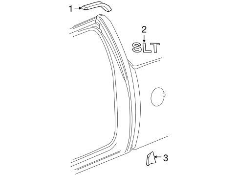 Sierra 1500 EXTERIOR TRIM - CAB 2