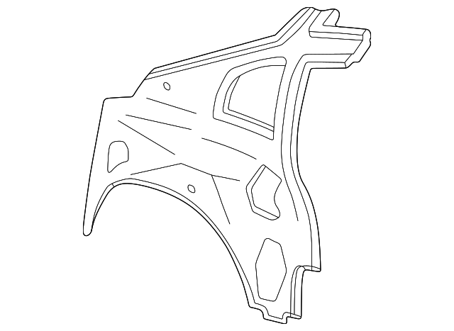 YR3Z6327790AA Деталь INNER PANEL, RIGHT