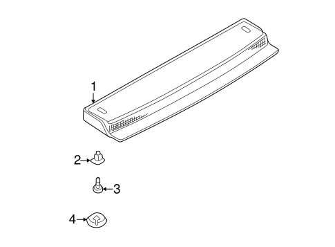 High Mounted Stop Lamp for 1999 BMW 528i #0
