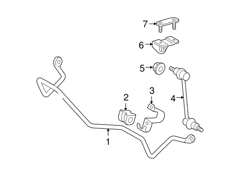 REAR SUSPENSION/STABILIZER BAR & COMPONENTS for 2003 Toyota Tundra #1