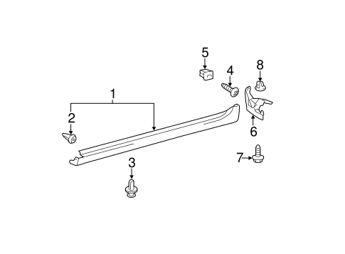 BODY/EXTERIOR TRIM - PILLARS for 2011 Toyota Camry #1