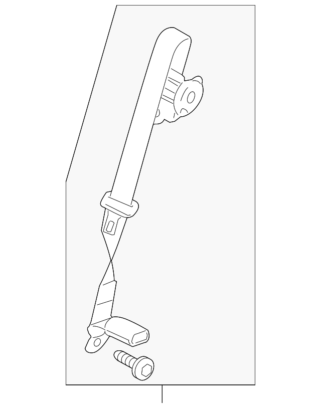 DA8Z-74600A38-AB CENTER SEAT BELT