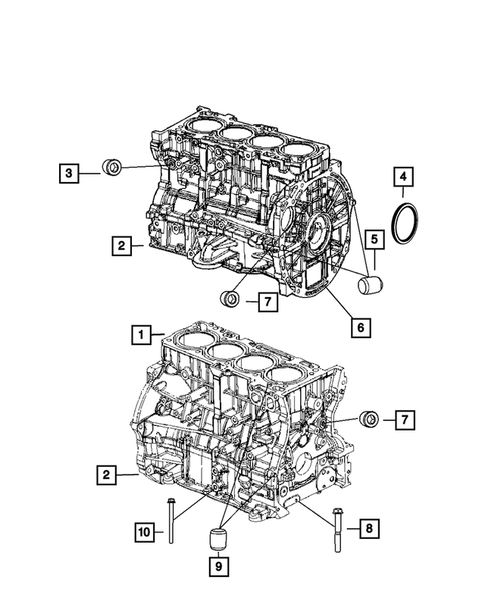 Cylinder Block for 2011 Dodge Caliber #1