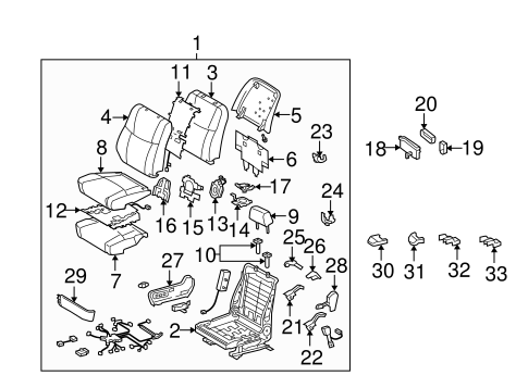 ELECTRICAL/POWER SEATS for 2006 Toyota Avalon #2