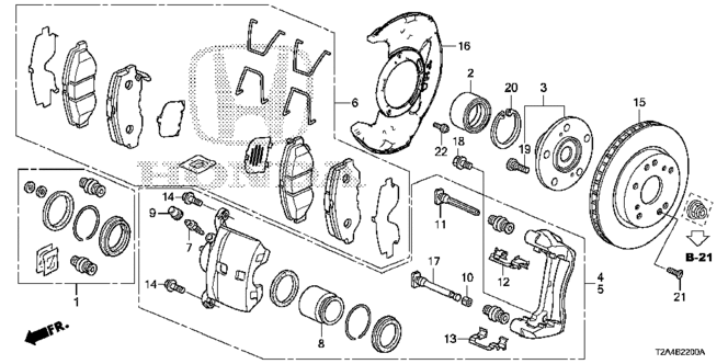 CHASSIS/FRONT BRAKE (1) for 2014 Honda ACCORD SEDAN #1
