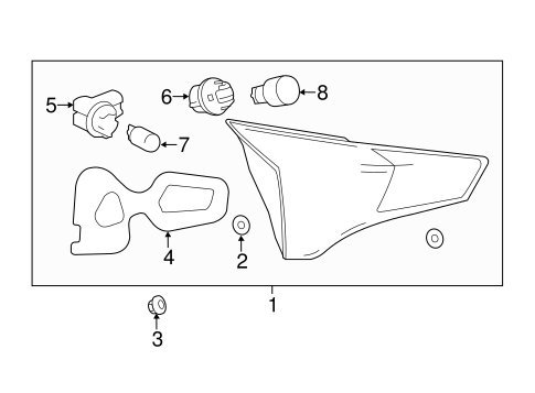 ELECTRICAL/BULBS - CHASSIS for 2016 Toyota RAV4 #4
