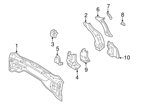 BODY/REAR BODY for 2003 Toyota Matrix #1