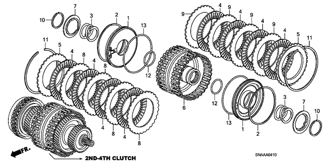 TRANSMISSION - AUTOMATIC/AT CLUTCH (2ND-4TH) for 2009 Honda CIVIC SEDAN #1