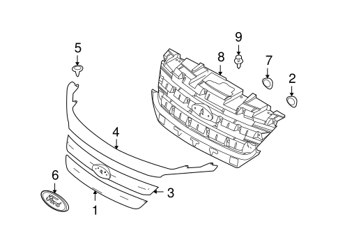 Fusion GRILLE & COMPONENTS