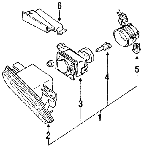 Fog Lamps for 1991 Volkswagen Jetta #0