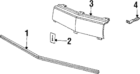 Cutlass Calais GRILLE & COMPONENTS