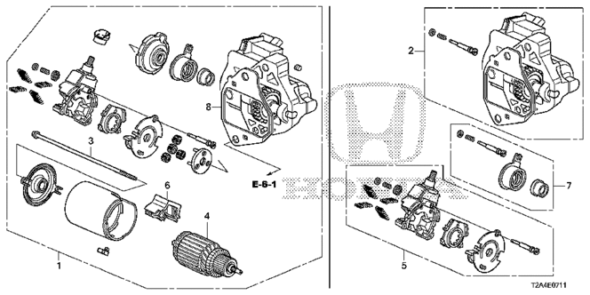 Engine/Starter Motor (Mitsuba) (V6) for 2013 Honda ACCORD SEDAN #1