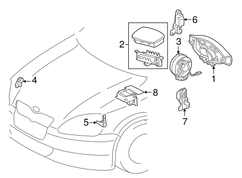 ELECTRICAL/AIR BAG COMPONENTS for 2003 Toyota Echo #1
