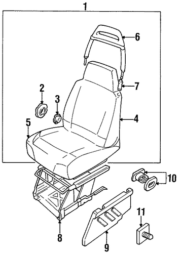 Discovery FRONT SEAT COMPONENTS