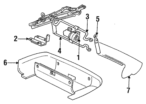 Electrical/Convertible Top for 1996 Ford Mustang #1