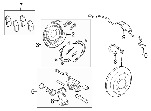 BRAKES/BRAKE COMPONENTS for 2008 Toyota Tundra #1