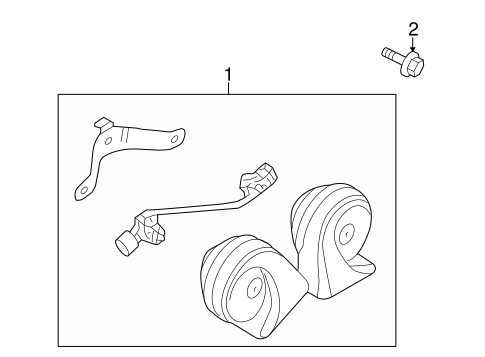 Electrical/Horn for 2009 Ford Taurus X #1