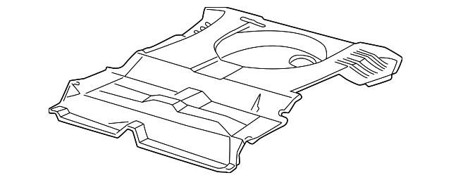3F1Z7411215AA Деталь REAR FLOOR PAN