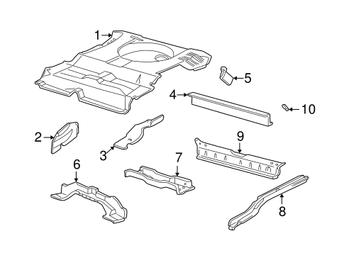 Taurus REAR FLOOR & RAILS