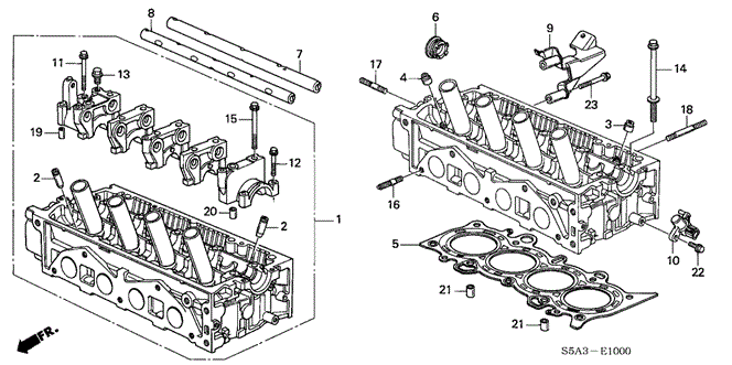 ENGINE/CYLINDER HEAD (SOHC) for 2001 Honda CIVIC SEDAN #1