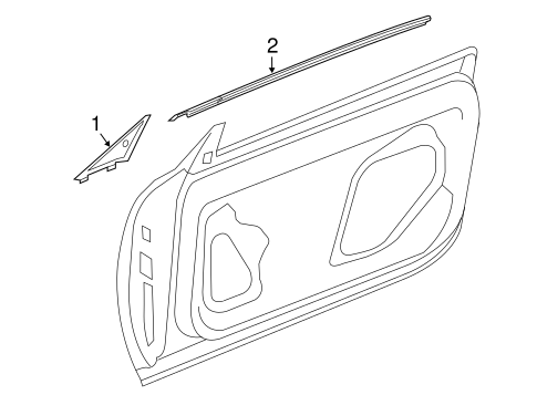 Exterior Trim - Door for 2019 Mercedes-Benz C 63 AMG® S #0