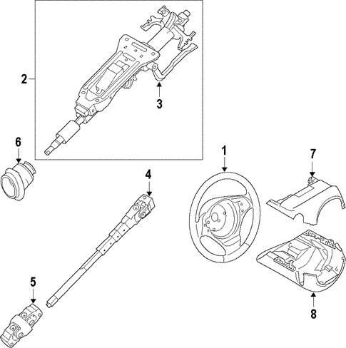 Steering Column for 2017 BMW 440i xDrive Gran Coupe #0