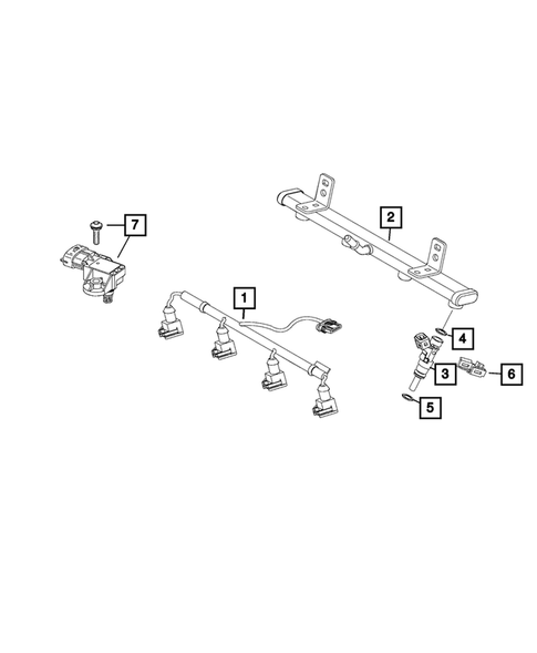 Fuel Rail and Injectors for 2015 Jeep Renegade #0