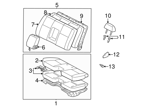 BODY/FRONT SEAT COMPONENTS for 2001 Toyota Tundra #1