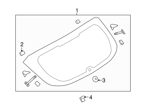 Focus BACK GLASS