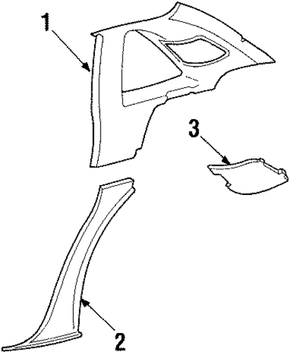 Grand Marquis INTERIOR TRIM - QUARTER PANELS