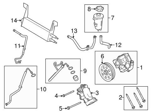 Steering/Pump & Hoses for 2011 Ford F-250 Super Duty #2