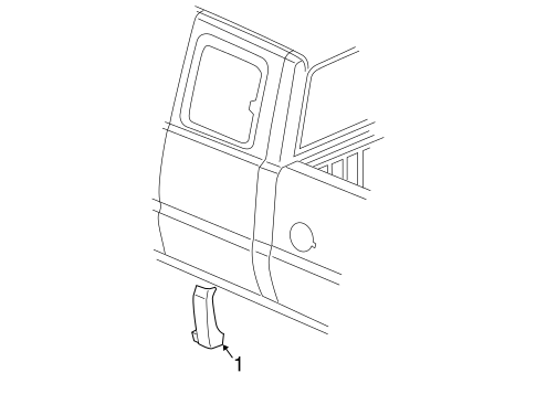 Silverado 1500 Classic EXTERIOR TRIM - CAB 2 3