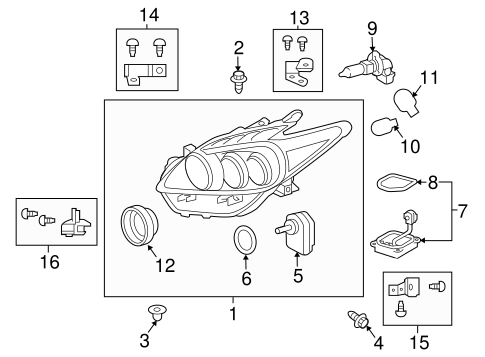 ELECTRICAL/HEADLAMP COMPONENTS for 2013 Toyota Prius V #2