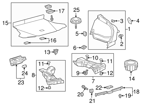BODY/INTERIOR TRIM - REAR BODY for 2016 Toyota Prius #1
