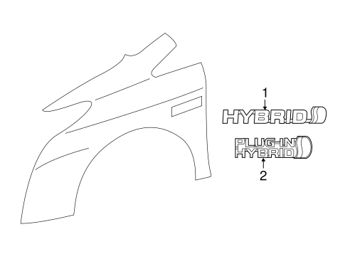 BODY/EXTERIOR TRIM - FENDER for 2014 Toyota Prius #1