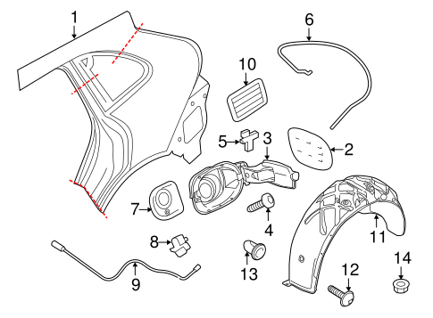Cayenne QUARTER PANEL & COMPONENTS