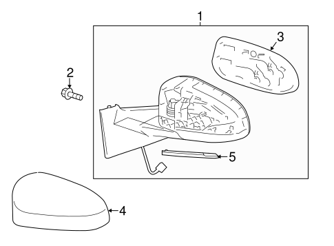 BODY/OUTSIDE MIRRORS for 2013 Toyota Yaris #1