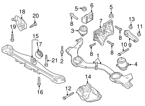 Cayenne ENGINE & TRANS MOUNTING