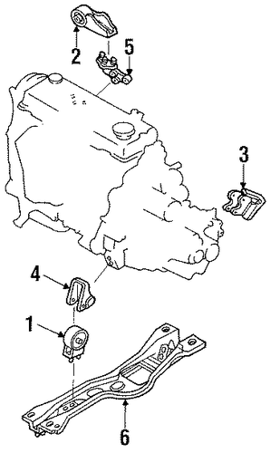 Festiva ENGINE & TRANS MOUNTING
